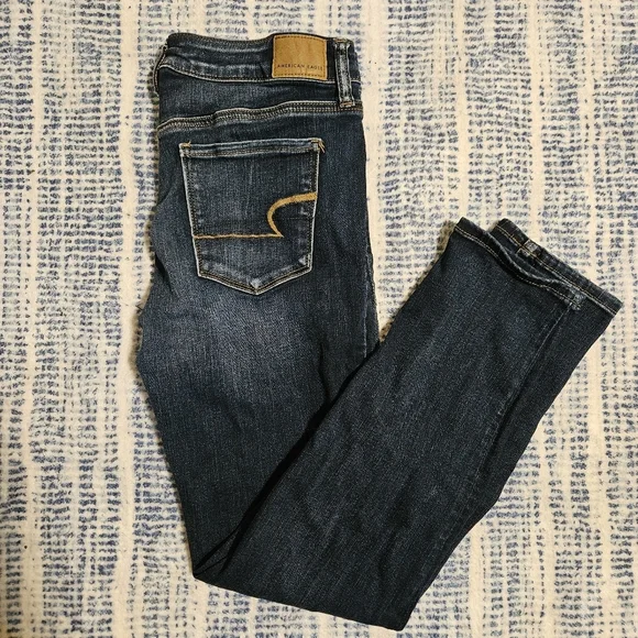 American Eagle Size 10 Reg skinny jeans - Picture 1 of 4